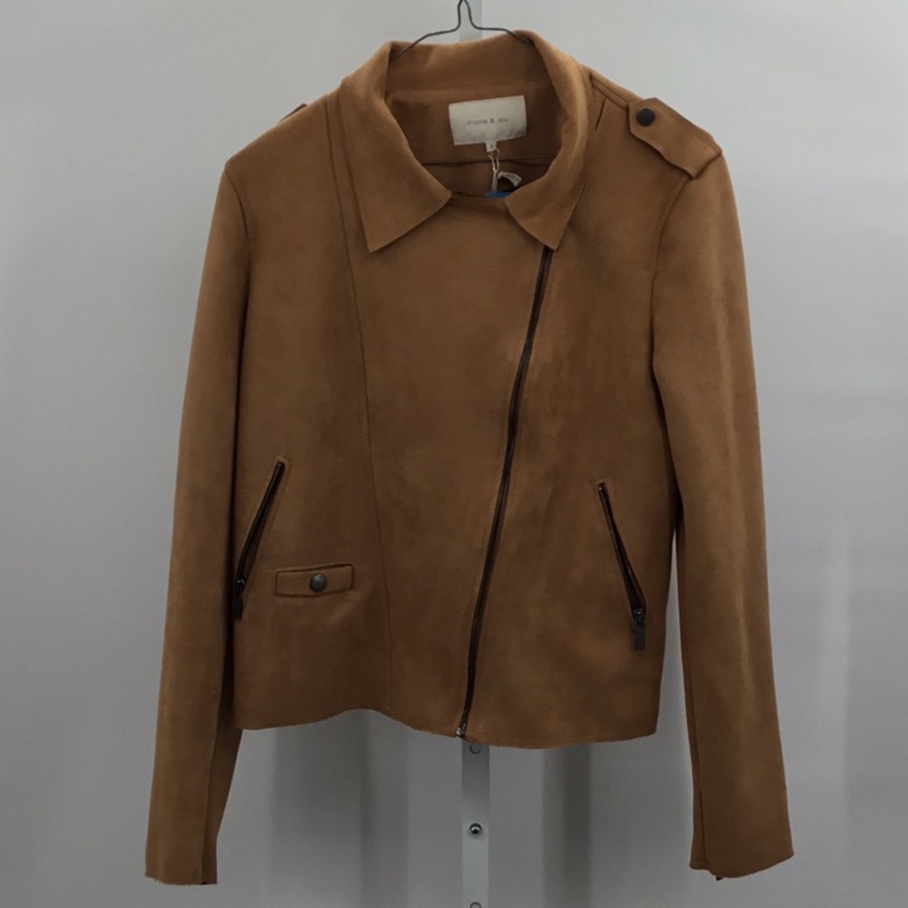 #77 LIVE Monk & Lou, Vegan Suede Whitby Jacket, HT102571-00065 M